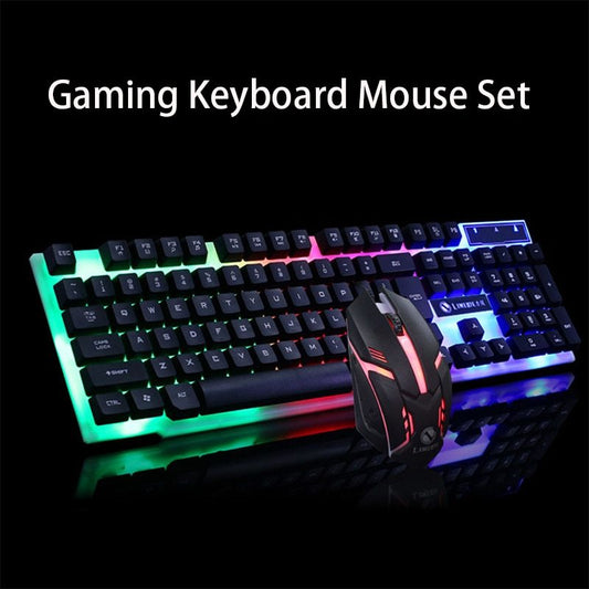 GTX300 Gaming CF LOL Gaming Keyboard Mouse Glowing Set 1128578471020