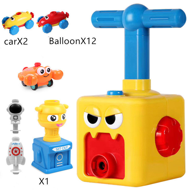 Power Balloon Launch Tower Toy Puzzle  Education Inertia Air Power Balloon Car Science Experimen Toy For Children Gift 112989