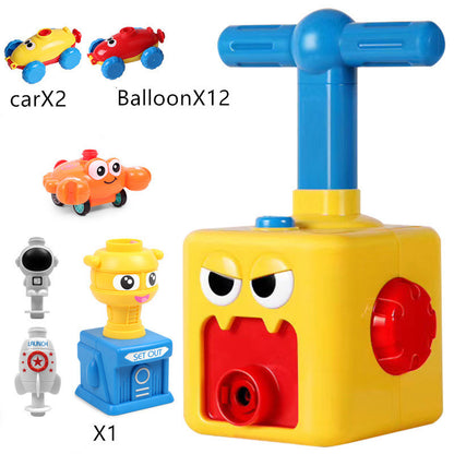 Power Balloon Launch Tower Toy Puzzle  Education Inertia Air Power Balloon Car Science Experimen Toy For Children Gift 112989