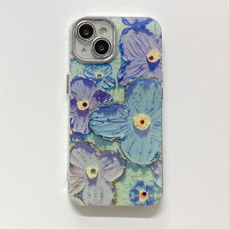 Blue Light Oil Painting Flower Phone Case 11305022 ab48 4997 92c3 7d92d9e7e1cb