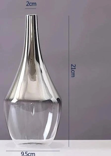 Silver Gradient Style Home Decoration Glass Vase 1130934203304