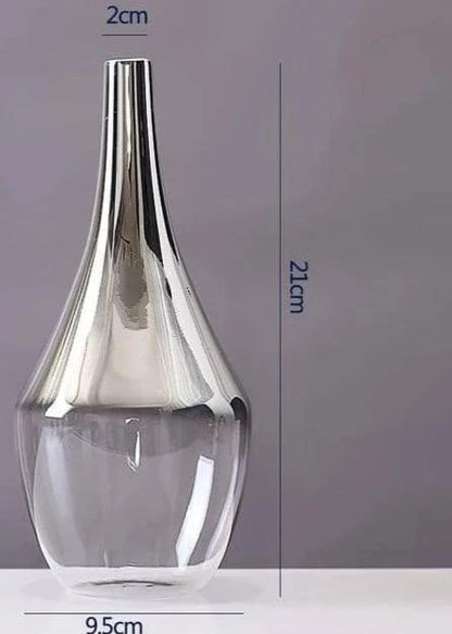 Silver Gradient Style Home Decoration Glass Vase 1130934203304
