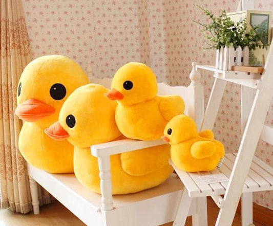 Small yellow duck plush toy 1131331254948