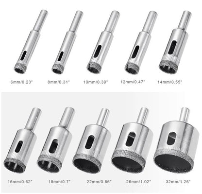6-50mm Glass Drill Bit Set - HD Wireless Product #7