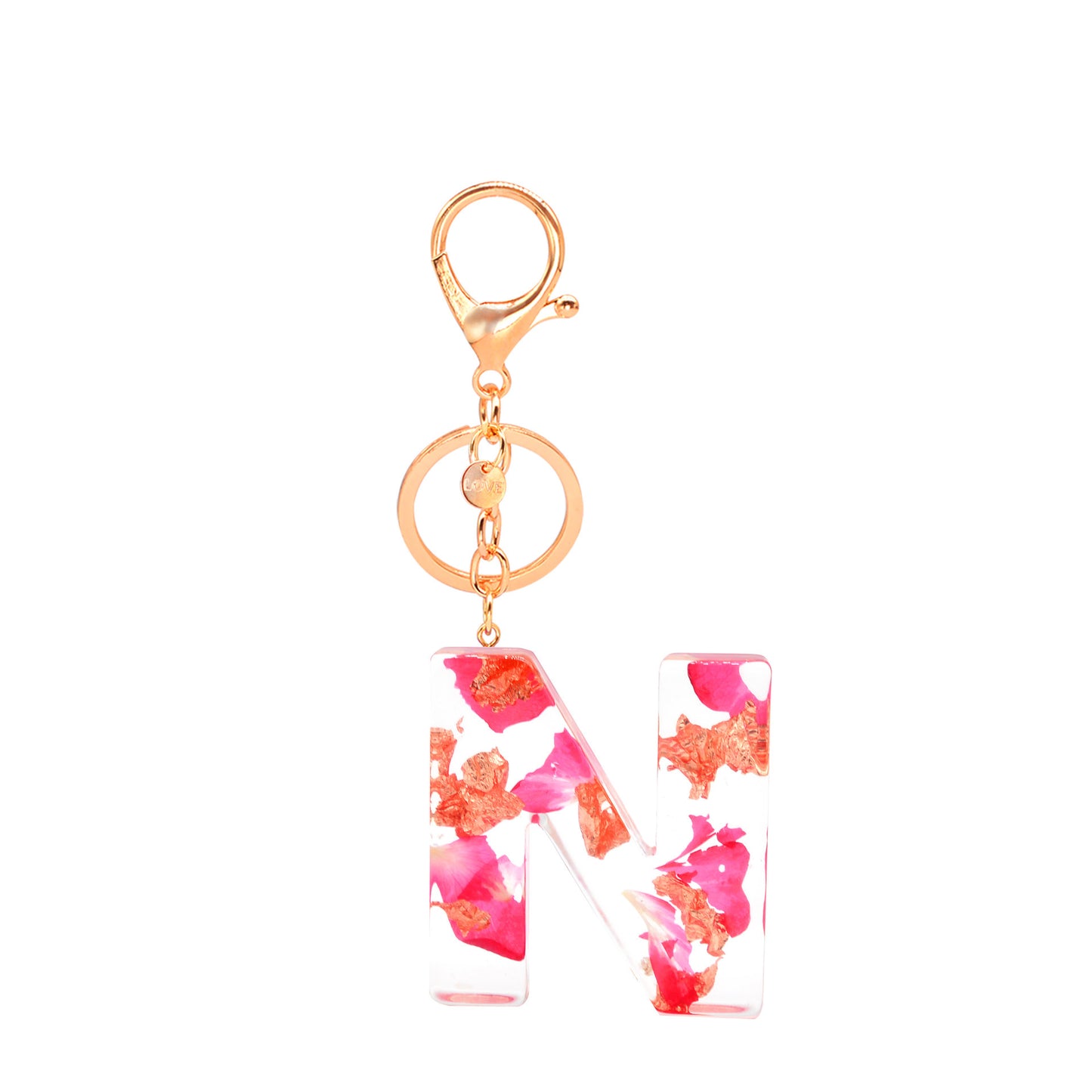 Petal Resin Keychain English Alphabet Pendant 1135e50a 6245 4a09 9abb daab4aaa137b