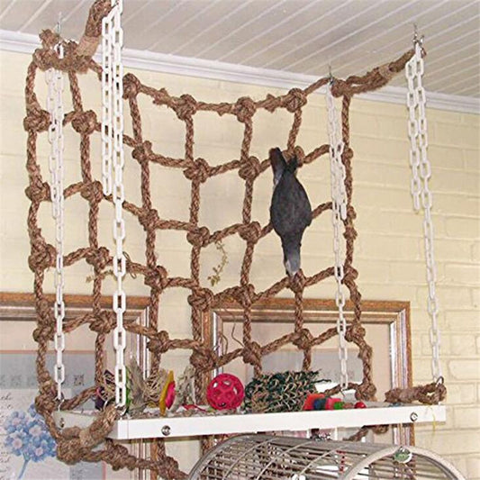Parrot bird hemp rope climbing net 1137059121005