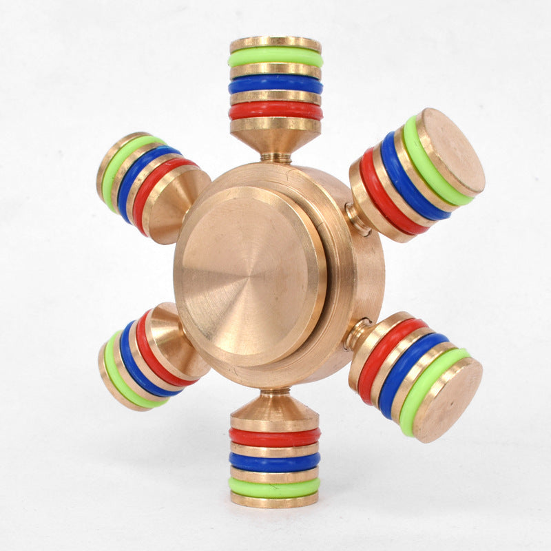 Colorful circle three head six arm gyro 11384076374020