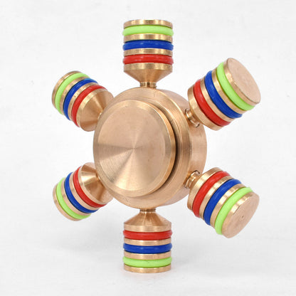 Colorful circle three head six arm gyro 11384076374020
