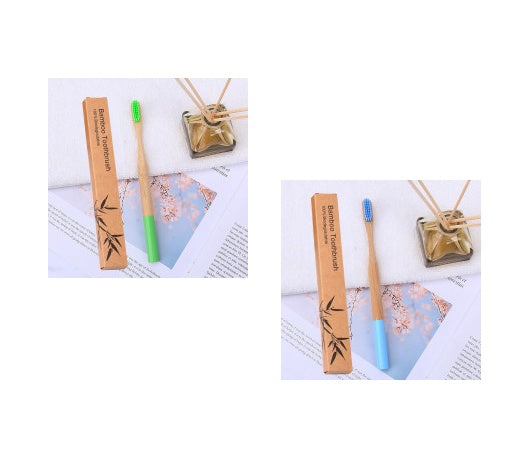 Natural bamboo handle round bamboo toothbrush 1138b5a5 423f 49df 9343 a5d0e6932198