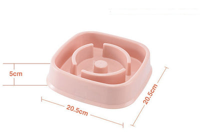Plastic Pet Dogs And Cats Choke Prevention Slow Food Bowl 11390009390358