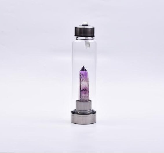 Natural hexagonal crystal column energy glass creative water cup spa tea cup water cup crystal column magic wand 113992522952