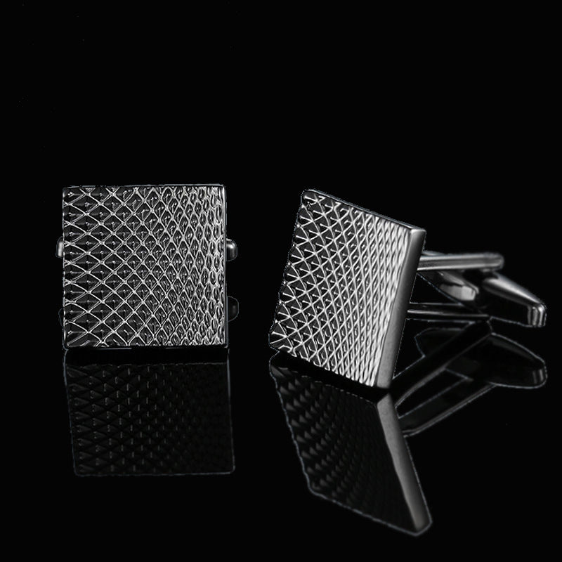 Men's Shirt French Cufflinks High Quality Enamel Vintage Pattern Laser Metal Cube Cufflinks 113ada12 e412 45e1 b564 3acbc1b9a