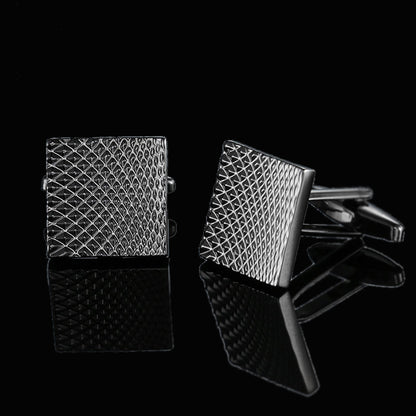 Men's Shirt French Cufflinks High Quality Enamel Vintage Pattern Laser Metal Cube Cufflinks 113ada12 e412 45e1 b564 3acbc1b9a