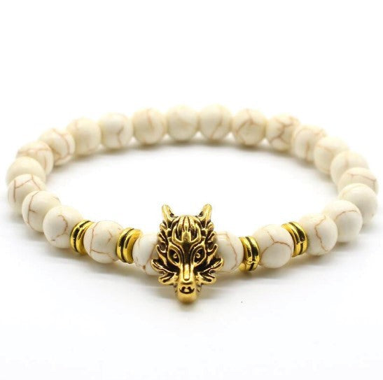 Man's Volcanic Stone Bracelet Longteng Ornaments Bracelet Natural Stone Elastic Bracelet 1142309945600