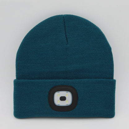 LED Knit Hat Button Cell Type Knitted Hat With Light Glowing 1143803220696