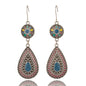 Drop-shaped alloy pendant earrings 1144267412608