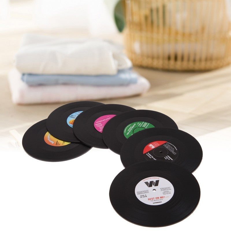 Retro CD - cup vinyl cup - vinyl cup cushion vinyl cup for anti-skid insulation 114824649952