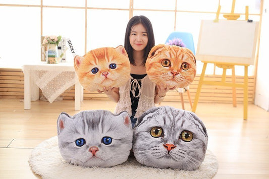 40cm&50cm Cat Pillow Car Cushion Creative Stuffed Cute Cat shape Nap pillow Cute seat cushion Plush Toys Animal Pillow - HD Wireless Product #1
