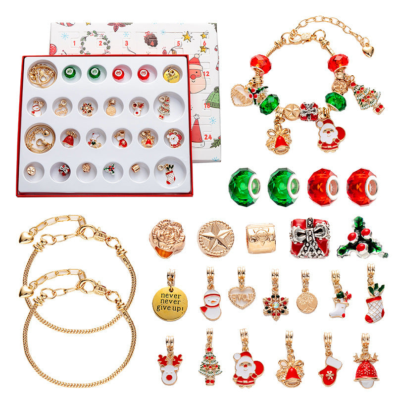 Diy Creative Children's Bracelet Ornament 24 Grid Calendar Christmas Blind Box 114aedf3 dd96 42da 8127 b05f0d068612