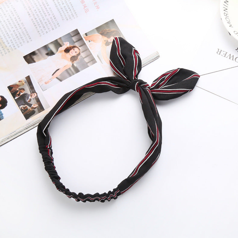 Big bow tie bunny ears headband 1153514949742