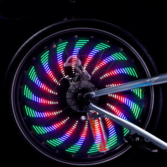 Waterproof LED Bicycle Lights Wheel Lamp Strip 32 Patterns 1153653308286