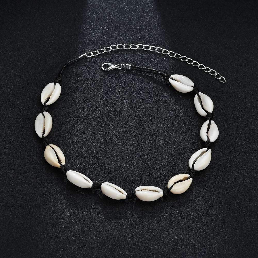 Handmade shell short clavicle necklace 1153718086675