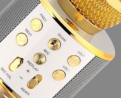 Wireless Microphone Portable Bluetooth Mini Home Ktv For Music Playing Singing Speaker Player 115384162768