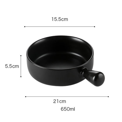 Special ceramic plate for oven with handle 11581057756158