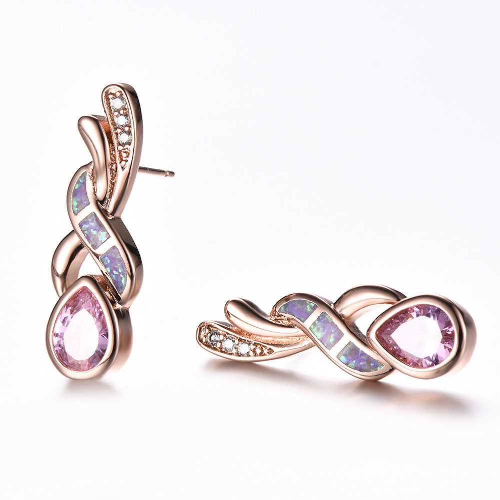 Purple Drop Diamond Earrings 1159761635040