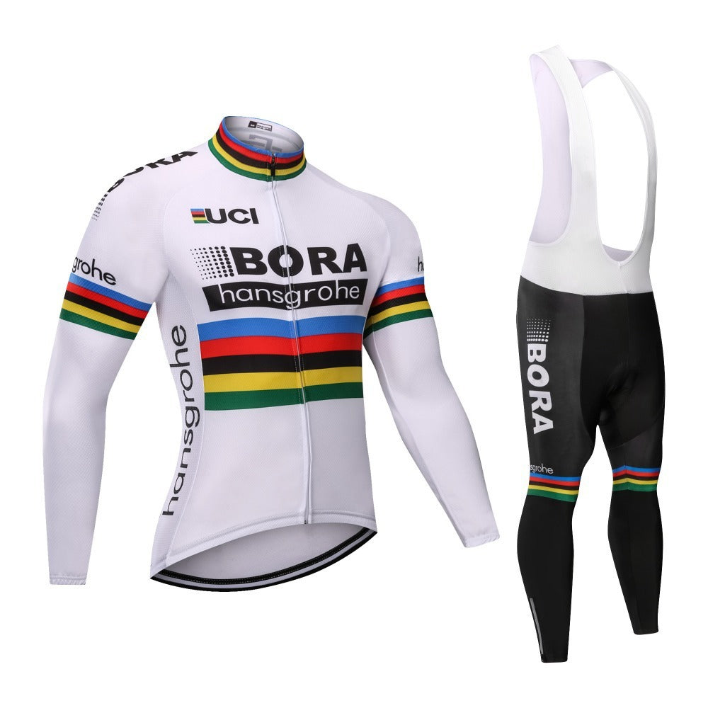 Cycling wear long-sleeved suit thin section plus velvet 1160910293276