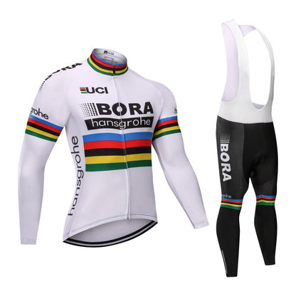 Cycling wear long-sleeved suit thin section plus velvet 1160910293276