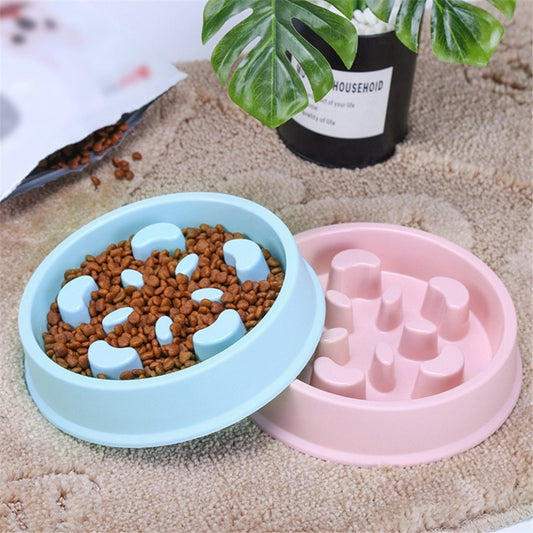 Pet Bowl Anti Choking Slow Feeding Puzzle Feeder 1161481685364