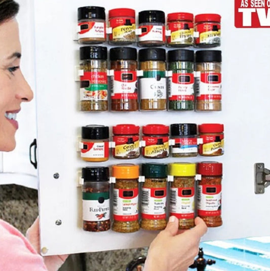 Clip N Store Storage Rack Spice Rack Kitchen Supplies Gadgets Bottle Racks 1165484391896