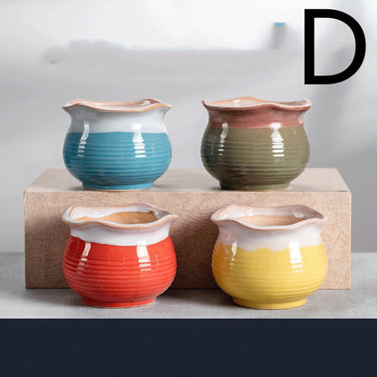Ceramic Creative Indoor Succulent Plant Pots