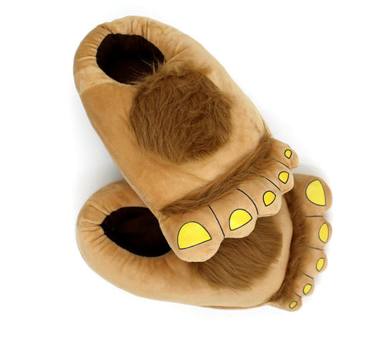 Creative Hobbit Plush Cotton Slippers Men's Plus Size Package Root New Platform Warm Shoes 11685119 5111 4737 949f 1f44b3251e