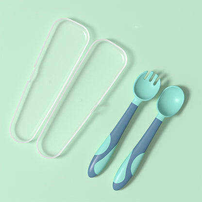 Baby Training Fork Spoon Twist Spoon Children's Tableware Set 1169779d 9e3f 486c 9e35 6efcbb09e801