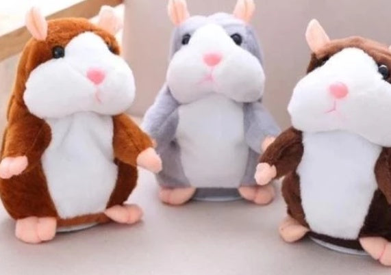 16cm Christmas Talking Hamster Plush Toy Interactive Sound Record Plush Hamster Stuffed Toys for Children Kids Christmas Gift - HD Wireless Product #7