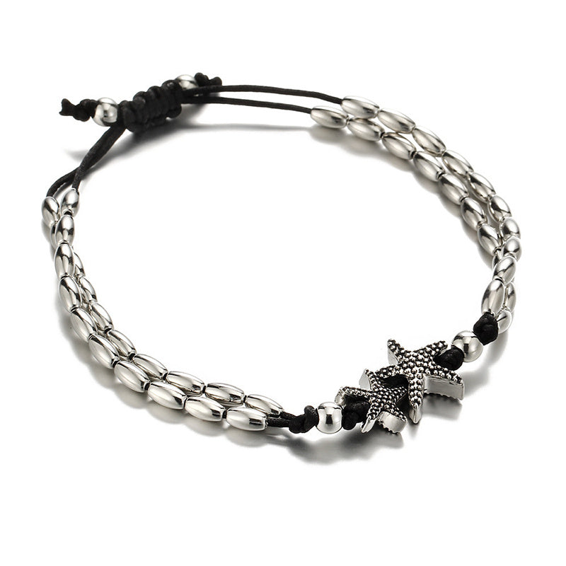 Round Starfish Yoga Pendant Anklet 1176086276583