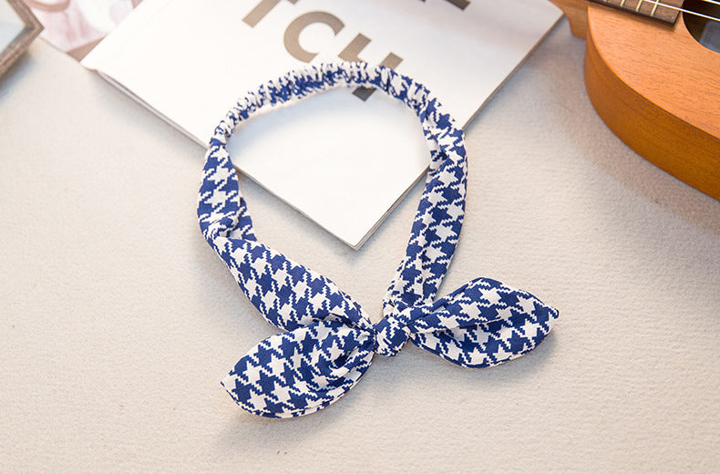 Big bow tie bunny ears headband 1177706418287