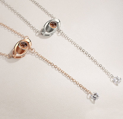 I love you 100 languages love memory projection necklace 1179022684723