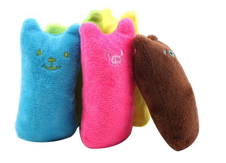 Catnip Cat Toys Pillow Interactive Cat Toy Catnip Pet Supplies Pillow Thumb Plush Teeth Grinding Bite Mint Cat Accessories 11
