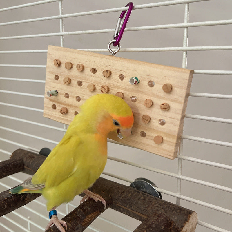 Parrot Toys Training Decompression Hanging Solid Wood Keyboard Toy 118203ba 2ad4 4ddf 8814 8c0fb65e9a31