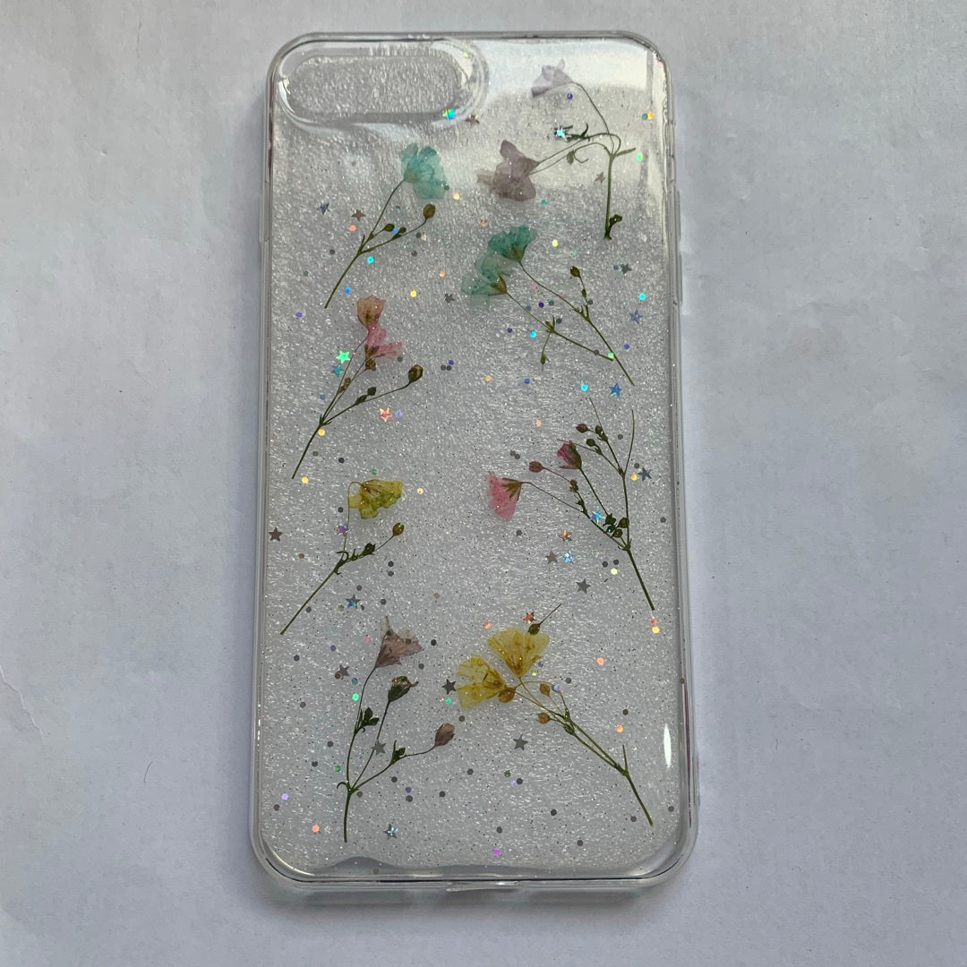 Small floral real flower anti-drop transparent protective cover 1188274901404