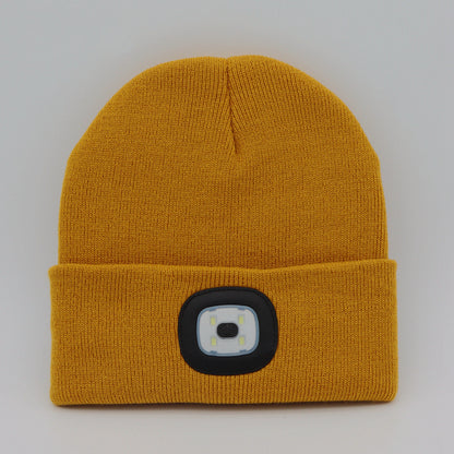 LED Knit Hat Button Cell Type Knitted Hat With Light Glowing 1190365574907