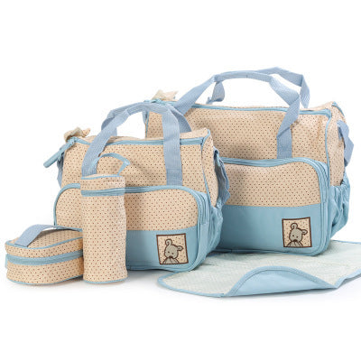 Baby Diaper Bag Suits For Mom Baby Bottle Holder Mother Mummy Stroller Maternity Nappy Bags Sets 1190829066152