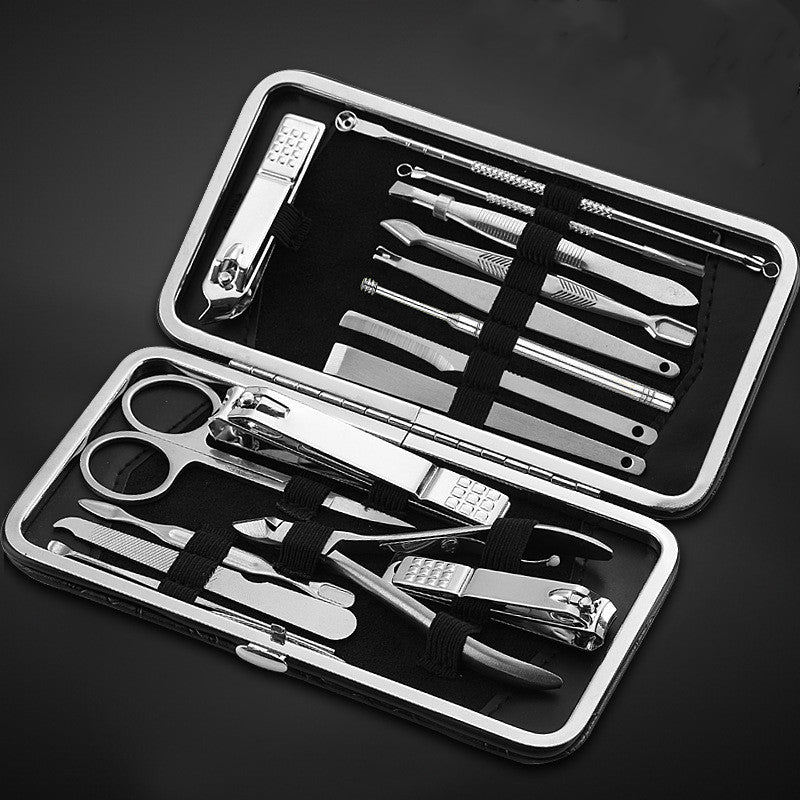Stainless steel manicure tool set 1192681990378