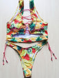 Pineapple Bikini for big boob Women Lace Up Swimwear Thong bikini set two pieces Swimsuit Bathing Suit female 1192945588807