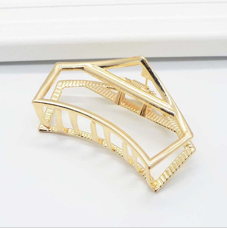 Minimalist wind metal clip hair clip 1193183094080