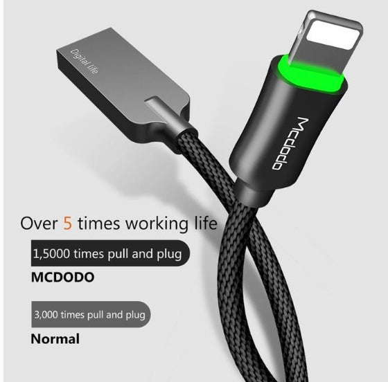 Intelligent Power-off Aluminum Alloy Braided Fast Charging Line - 图片 3