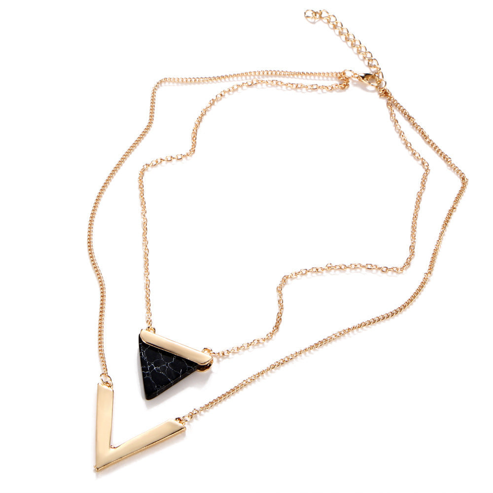 Triangle turquoise pendant 119424711064